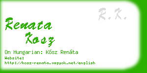 renata kosz business card
